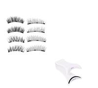 Faux Cils Magnétiques avec Applicateur 2 paires de et accessoires beauté | Cils Magnétiques Adhésifs pour les Yeux Voyages Vacances Scène Spectacle Rendez-vous Bureau Réunions d'Affaires