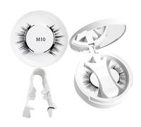 Faux cils magnétiques, cils magnétiques réutilisables,Faux cils naturels réutilisables - Kit de cils magnétiques portables avec étui magnétique pour femme, petite amie, mère