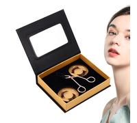 Faux cils magnétiques, kit de cils magnétiques,2 paires de cils aspect naturel avec pince - Cils légers sans eye-liner pour le travail, les voyages, sans colle