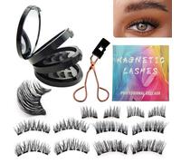 Faux Cils Magnétiques Naturels 3D - Kit Extension 16 Pièces Avec Aimant - Eyelashes Réutilisables