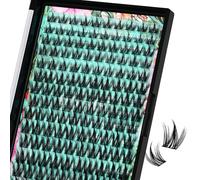 Faux cils Manga 140 pièces Faux cils Wet Look ultra fin Lash Band Extensions de cils Spiky Anime Large Span Lashes (Chippy, C-10-18 mm)