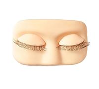 Faux cils - Modèle souple réutilisable en silicone | Pratique du maquillage, extension de cils, tête de mannequin pour femmes et filles, entraînement, salon de beauté, studio à domicile