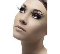 Faux Cils Noir Avec Plumes noir G