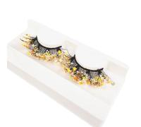 Faux Cils Paillette Coloré, Fête Faux Cils Fluorescents, 3D Faux Cils Lumineuse, Faux Cils épais Exagérés, Pleine Bande Cils Accessoire Cosmétique Pour Mariages, Remises de Diplômes, Cosplay #15