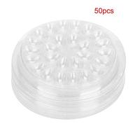 Faux Cils Porte, Support de colle pour cils 50pcs support de colle pour cils jetable Transparent Cils Extension de Cils Colle Stand Pad pour Extension de Cils Support de Colle de Faux Cils