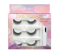 Faux cils réutilisables aspect naturel épais, doux, longs et moelleux, cils dramatiques pour maquillage