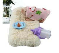 Faux cochon - Style Reborn, silicone élastique, finition vive, format de poche | Modèle pour stimulation sensorielle, jeu apaisant pour le stress, accent décoratif, collection fantaisie, interaction