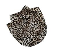 Faux col détachable avec motif animal - Faux col - Col boutonné - Demi-chemise - Haut à superposer - Accessoire élégant pour femme, Delicate Leopard Pri, Taille unique