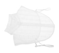 Faux Col Détachable Blanc en Coton à Volants pour Femmes Automne | Pulls, Style Chic et Sophistiqué, Usage Facile, Effet Superposé
