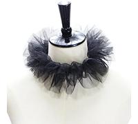 Faux col en Tulle à Volants pour Femmes, Maille superposée, Petit col à Lacets, décoratif, Clown Ras du Cou, Accessoires de Costume de Cosplay