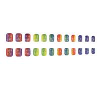 Faux colles acryliques à coller sur motif trèfle arc-en-ciel