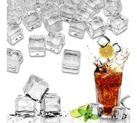 Faux cubes de glace carrés écrasés artificiels en cristal acrylique pour remplissage de vase,accessoires de photographie, présentation de nourriture, loisirs créatifs (carré - 15 mm)