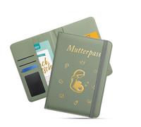 Faux Cuir Étui de Protection pour Carnet de Maternité, Couverture de Passeport Maternité, Protège Carnet de Santé Bébé avec 8 Compartiments Cadeau pour Femmes Enceintes et Futures Mères
