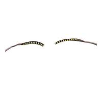 Faux de Cils LED Light Lightweight Elemy Reliable Luminous Fals Cils Lumières pour les Barres de Fête Clubs Night Halloween Blue V Fuite Ne Sera Pas les Fausses LED Lightfalse (YELLOW)