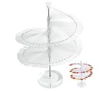 Faux étagères d'affichage à ongles, Nail Art Color Tableau Affichage SPIRAL SPIRAL FALS Nails Plastic Plastic Clear Practice Tools 120 Sticks, Polish Show Stand