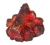 Faux feucamp 3D, bûches cheminée décoratives diodes électroluminescentes (DEL), lampe à flamme sans charbon, alimentée par piles, pour les décorations d'Halloween, Noël et d'Action grâces, Style 2