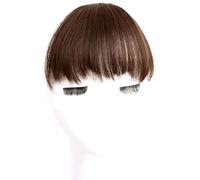 Faux frange texturée avec construction légère pour un port confortable toute la journée, réglable, style quotidien, fausse frange pour visage rond
