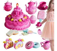 Faux Gâteau d'anniversaire, Jeu de Faire Semblant pour Bébé, Accessoires de Jouet Gâteau Réaliste, pour Anniversaire École Maternelle Camping Garçons et Filles