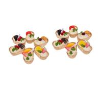 Faux gâteau, faux aliment, 12 pièces, modèle de pain simulé, dessert, faux cupcake, accessoires de présentation de cupcakes, faux gâteau pour Noël