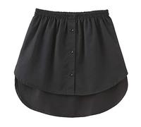 Faux Haut inférieur, Mini-Chemise pour Femmes, Chemise, Fausse Jupe supérieure, Ourlet Chemise en Fausse Couche Douce en Forme A, Extension Chemise Pratique