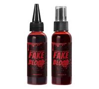 Faux Lavables - Halloween Makeup Faux Kit De Sang Liquide | Fake Fake Blood Maquillage Sûr Et Inoffensif, Maquillage D'Halloween Kit De Sang Réaliste Pour Les Drames, L'enseignement Du Maquillage, Les