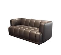 Faux Leather Sofa Couch for Living Room,Small Loveseat with Arms for Bedroom Modern Upholstered Love Seat(2)