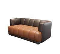 Faux Leather Sofa Couch for Living Room,Small Loveseat with Arms for Bedroom Modern Upholstered Love Seat(3)