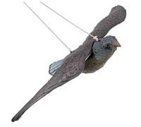 Faux leurres d'oiseau, Dissuasion en Rotation des Oiseaux de tête, Nature Enemy Scarecrow Plastic Statues, Dispositif Effrayant réaliste, répulsif pour ravageur pour Les Jardins et Les patios