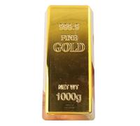 Faux lingot d'or - Mini fausse brique dorée pour travaux manuels, barre d'or en ABS fiable pour décorations de brique réaliste pour accessoire de cinéma, cadeau fantaisie