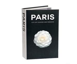 Faux livres imprimés haute définition sur papier épais gris pour ajouter une ambiance luxueuse et savante à la maison ou au café (Paris)