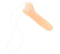 Faux Long Nez de Sorcière en Vinyle Beige, Célébration Halloween | Accessoire de Performance, Décoratif et Amusant, pour Cosplay, Fêtes, Costumes à Long Nez