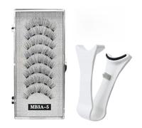 Faux Magnétiques Série MA - Magnétiques 3D Naturellement Recourbés Et Ultra-Doux | Kit De 2 Paires De Sans Colle, Tenue Longue Durée Et Confortable Pour Occasions Spéciales Et Quotidien