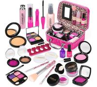 Faux Maquillage Enfant Jouet Filles 22PCS Malette Maquillage Jouet Ensemble De Maquillage Beauté Cadeau Fille