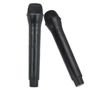 Faux microphone, accessoire de microphone, 2 microphones de simulation pour jeux simulés, microphone jouet, accessoires de microphone factice Smooth News, modèle de microphone pour fêtes