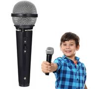 Faux Microphone Jouet Simuler,Faux Microphone en Plastique,Microphone Modèle Performance Prop,Faux Microphone pour Fête des Années 80 et 90,Vêtements Accessoires de Fête,Accessoires Karaoké