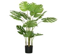 faux Monstera 120cm plante artificielle avec pot de fleurs et mousse PE apparemment authentique pour le salon et la décoration