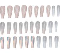 Faux ongle,Faux ongle brillant,Faux ongle exquis,Tip ongle à la mode,Faux ongle,Faux ongle long