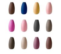 Faux Ongles 1~4SETS Matte Fake Nail Tips Matte Finish For A Modern Look Highly Professional-looking Artificial Nails(Style B 1set)