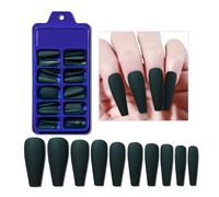 Faux Ongles 100 faux ongles mats, forme ballerine, à coller, couleur unie, for manucure DIY(NO01)