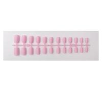 Faux Ongles 1PCS DIY Matte False Nails Square Head Frosted Press on Nail Tips Full Cover Artificial Fingernails Ballet Detachable No Glue(Color20)