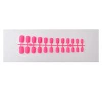 Faux Ongles 1PCS DIY Matte False Nails Square Head Frosted Press on Nail Tips Full Cover Artificial Fingernails Ballet Detachable No Glue(Color24)