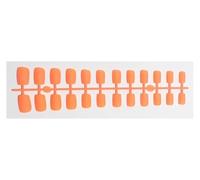 Faux Ongles 1PCS DIY Matte False Nails Square Head Frosted Press on Nail Tips Full Cover Artificial Fingernails Ballet Detachable No Glue(Color25)