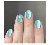 Faux Ongles 24 faux ongles détachables couleur vin rouge œil de chat, avec colle, couverture complète, forme carrée amande brillante, à presser(Color2)