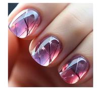 Faux Ongles 24Pcs Fashion Fake Nails Press on Short Square Head False Nail Art Green Leopard Print Design Artifical Full Cover Nail Tips(Color51)