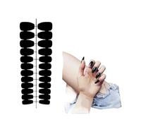 Faux Ongles 24Pcs Solid Color Wine Red Design Fake Nail Short Square Press on False Nails Simple Detachable Finished Full Cover Nail Tips(Color10)