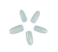 Faux Ongles 250 pièces par sachet - Faux ongles ovales à couverture complète Achetez des tailles spécifiques for les peindre(200 Pcs Clear Size 0-03)