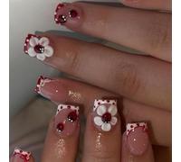 Faux ongles 3D sculptés en ABS - Faciles à installer pour le bureau - Manucure quotidienne