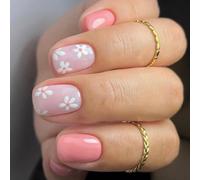 Faux ongles à bout carré en acrylique - Couverture complète - Cercueil en forme d'amande