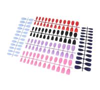 Faux Ongles à Couverture Intégrale Mats 24 Pièces Abs, Lot 6 Couleurs