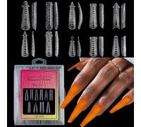 Faux ongles à presser en forme de serpent - Faux ongles réutilisables durables avec finition semblable au gel pour femme, faux ongles polyvalents pour fêtes, mariages, quotidien